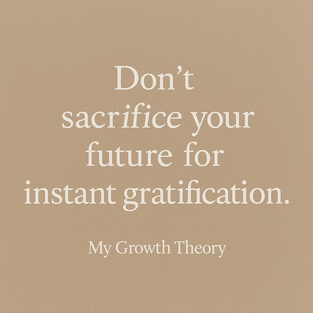 mygrowththeory's tweet image. Your future grows when you stop trading long-term success for short-term comfort.
