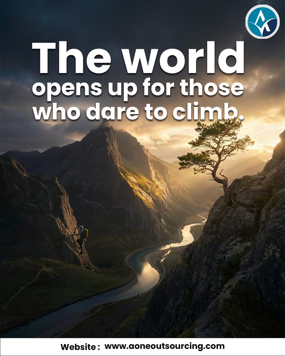 Aoneoutsource's tweet image. New week. New goals. Bigger climbs ahead.
Success doesn’t come from comfort zones — it comes from taking bold steps forward, one challenge at a time.

Let’s make this Monday the start of measurable growth.

#MondayMotivation #BusinessGrowth #OutsourcingSolutions  #Accounting