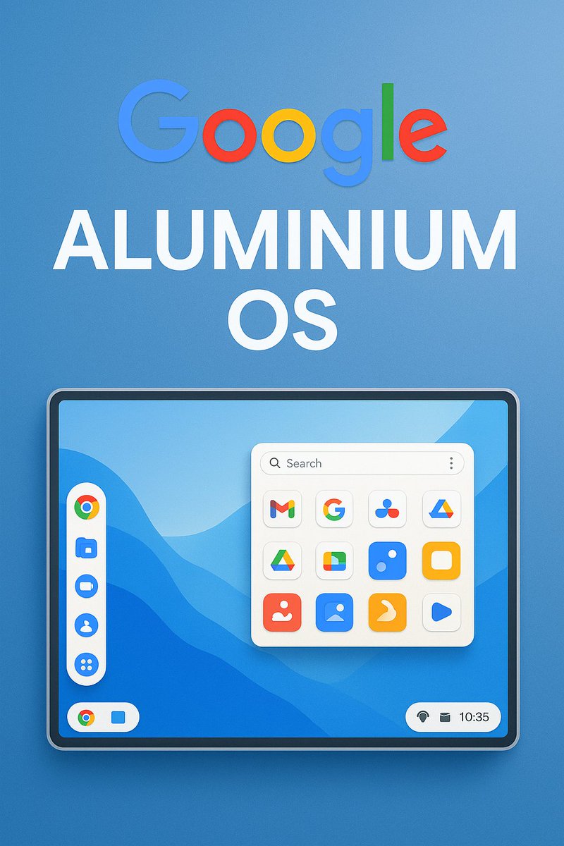 prathapgtech's tweet image. Google’s next big leap 👀 — Aluminium OS is coming!
An AI-powered evolution of Android built for PCs, tablets &amp;amp; beyond. 
The future of cross-device computing starts here. 

#AluminiumOS #GoogleAI #AndroidNext #TechRevolution