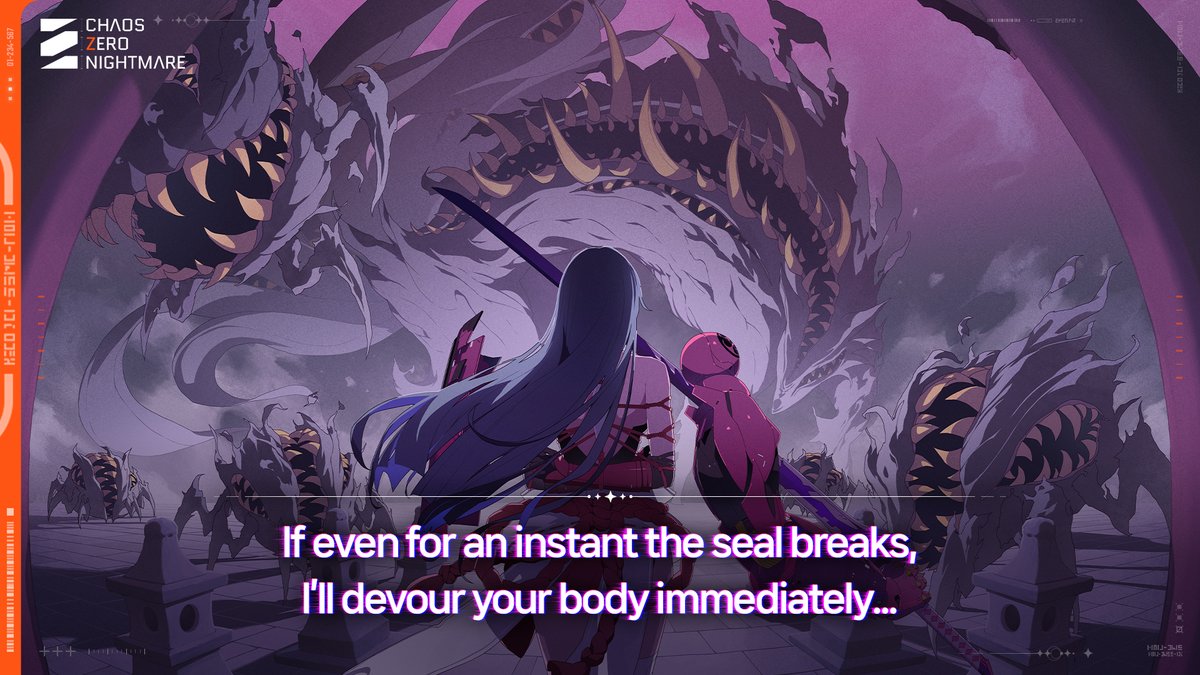 CZN_Official_EN's tweet image. ◤Seal and Forbidden — The next chapter begins December 3◢

Secrets, like the far side of the moon, remain hidden from sight. And so, the prow turns toward the land of fading lights.

#CHAOSZERONIGHTMARE #CZN #ChaosZeroNightmare