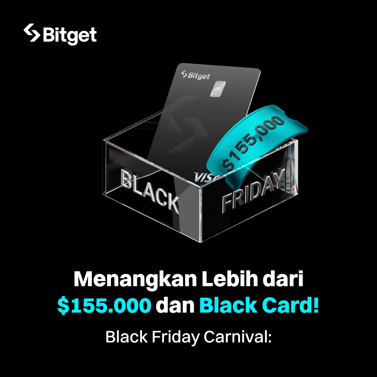 BitgetID's tweet image. Black Friday Carnival: Capai posisi teratas untuk memenangkan hadiah lebih dari $155.000 dan Black Card eksklusif Bitget!

📅 27 November - 21 Desember 2025, pukul 23.59 WIB

Gabung sekarang 👇
partner.bitgetapp.com/bg/7TQRLV