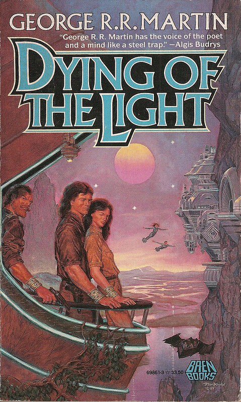 intinavia's tweet image. “Dying of the Light” by George R.R. Martin is a forlorn space opera which uses its world to slowly sink the reader into a gloomy twilight. His inspiration towards his more famous works can clearly be seen throughout the novel, and its dark sci-fi romance is an absolute must-read.
