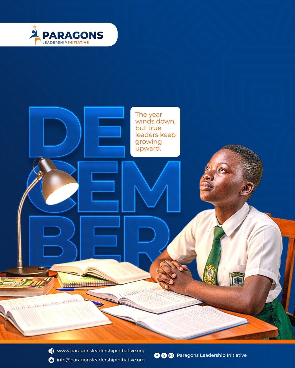 Happy New Month, Leaders 💙

The year may be ending, but true leaders keep growing.
Welcome to December from all of us at Paragons Leadership Initiative. 🌟

#HappyNewMonth #December #ParagonsLeadershipInitiative