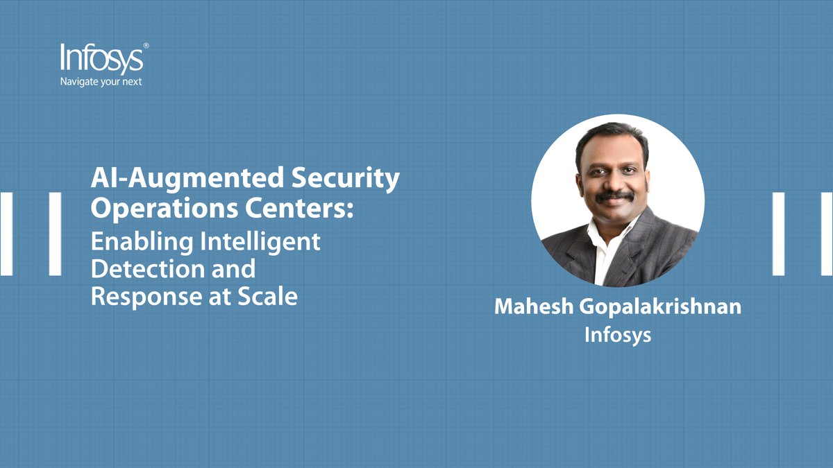 Infosys's tweet image. Our new whitepaper delves into how AI is reshaping SOCs: cutting detection time, reducing false positives, and enabling smarter, scalable cyber defense.

Read more: shortner.infy.com/QowpPoYi

#InfosysCyberSecurity #SOC