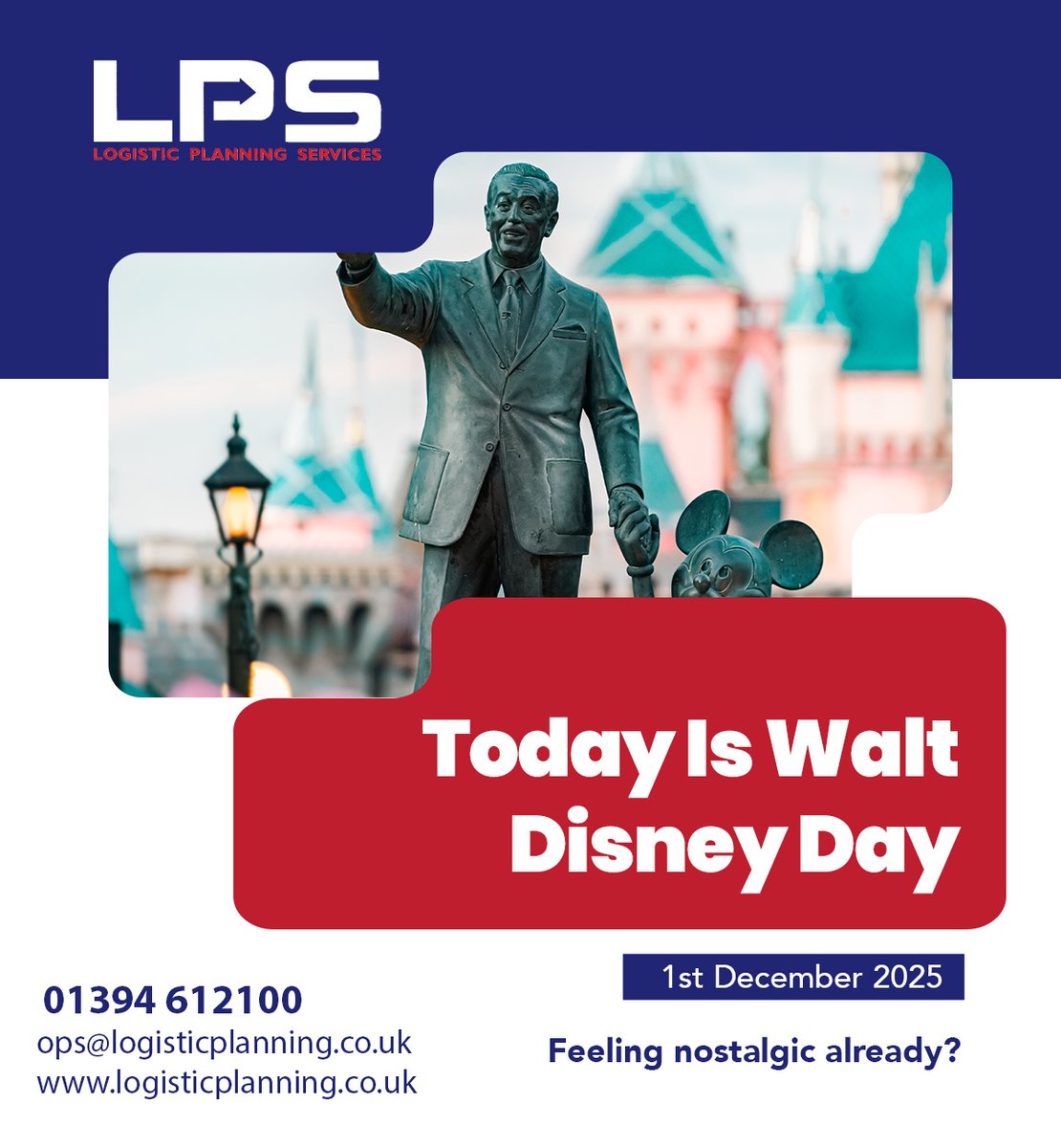 LogisticPlan's tweet image. Today ls Walt Disney Day - Feeling nostalgic already?
logisticplanning.co.uk
#logistics #transport #containertransport #LogisticPlanning #Waltdisneyday