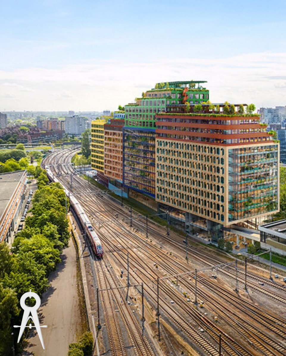 iamthestudio's tweet image. MVRDV has secured approval for Schieblocks, a 47,000-square-meter office complex poised to become the largest privately developed office project currently under construction in the Netherlands.  #parametricdesign #mvrdv