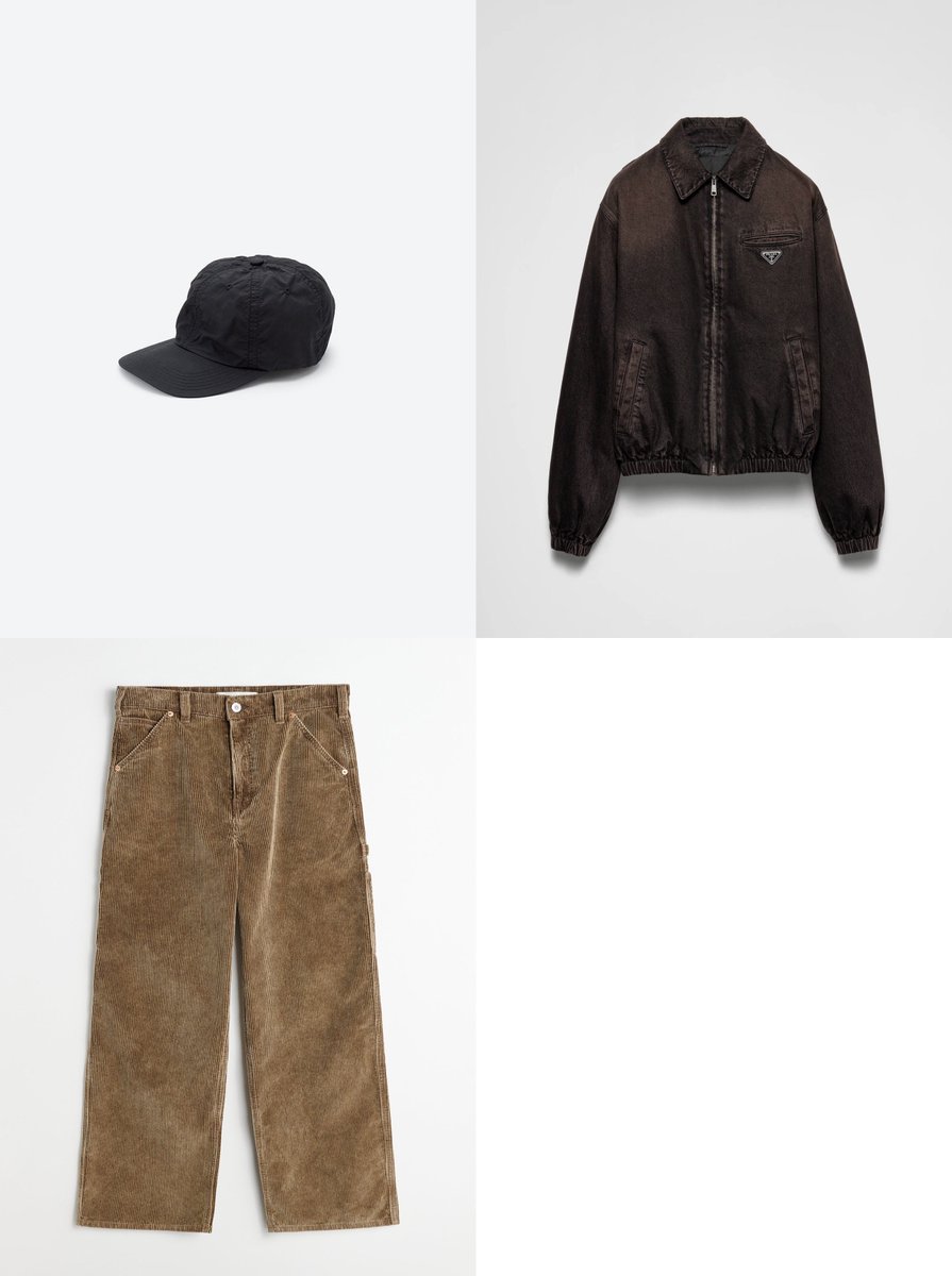 251129 우즈님 콘서트 #재현 옷

Kijima Takayuki
No.241218-01 BLACK
¥15,400
Prada
Padded denim blouson jacket
$3,250
Our legacy
JOINER TROUSER Brown Enzyme Cord
€ 390