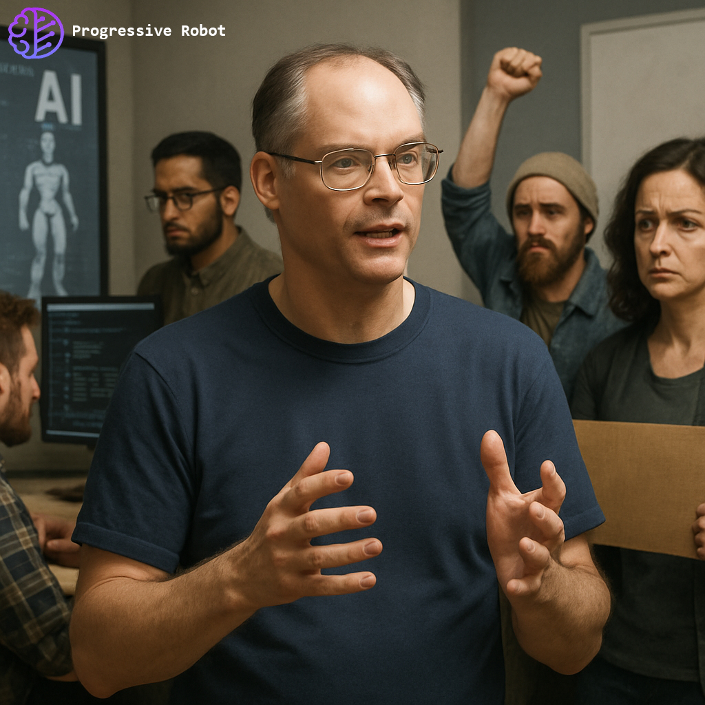 ProgresiveRobot's tweet image. Tim Sweeney, CEO of Epic Games, argues that labeling games made with AI is unnecessary, as AI will be used in the majority of future game releases. However, some developers and artists disagree with this stance. 
#ArtificialIntelligence #GameDevelopment #Steam