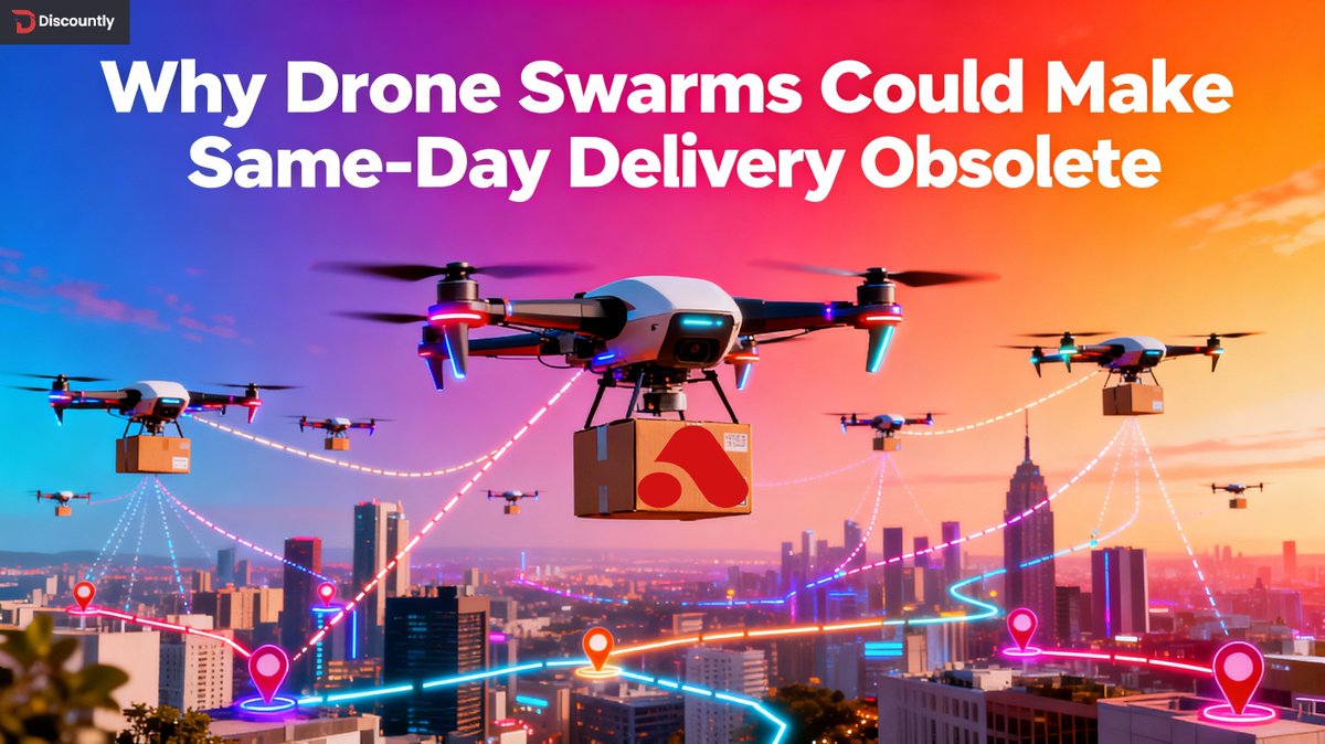 AnncodeHub's tweet image. Why Drone Swarms Could Make Same-Day Delivery Obsolete!

Drone swarms are poised to push logistics far beyond today’s “same‑day delivery” promise by turning the sky into a continuously moving, self‑optimizing network of micro‑deliveries.

☎️Discover More @ linkedin.com/feed/update/ur…