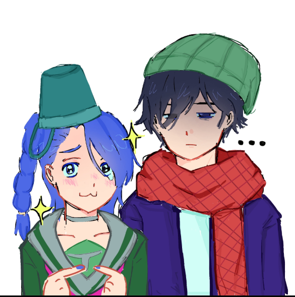 david and arei are looking different..🤔