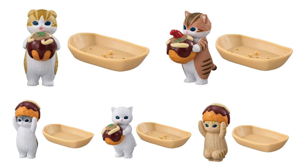 🌟カプセルトイ新商品🌟 『mofusand たこやきにゃんマスコット』 全種