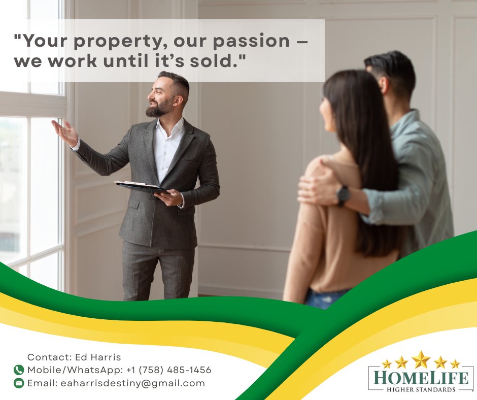 saintlucian's tweet image. “Your property, our passion — we work until it’s SOLD.”
Let’s turn your property into profit!

📞 Contact: +1 (758) 485-1456
📧 Email: eaharrisdestiny@gmail.com
🌐 Website: stluciagreatpropertydeals.com

#HomeLifeRealEstate #StLuciaRealEstate #PropertyExperts #SellWithConfidence