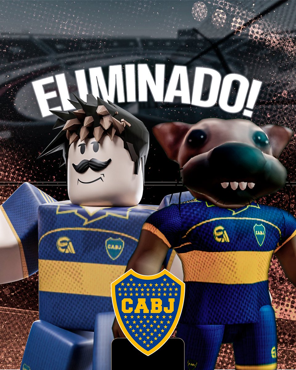 Copa_Roblox's tweet image. O BOCA JUNIORS ESTÁ ELIMINADO DA COPA ROBLOX!
#CopaRoblox