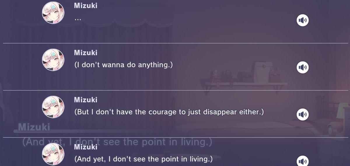 I genuinely think this is Mizuki's most relatable line