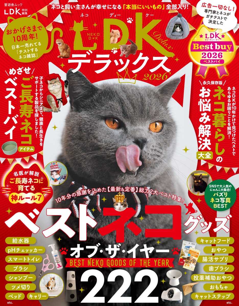 発売中】『ネコDK デラックス 2026』（63511-39）：ネコを飼っている人