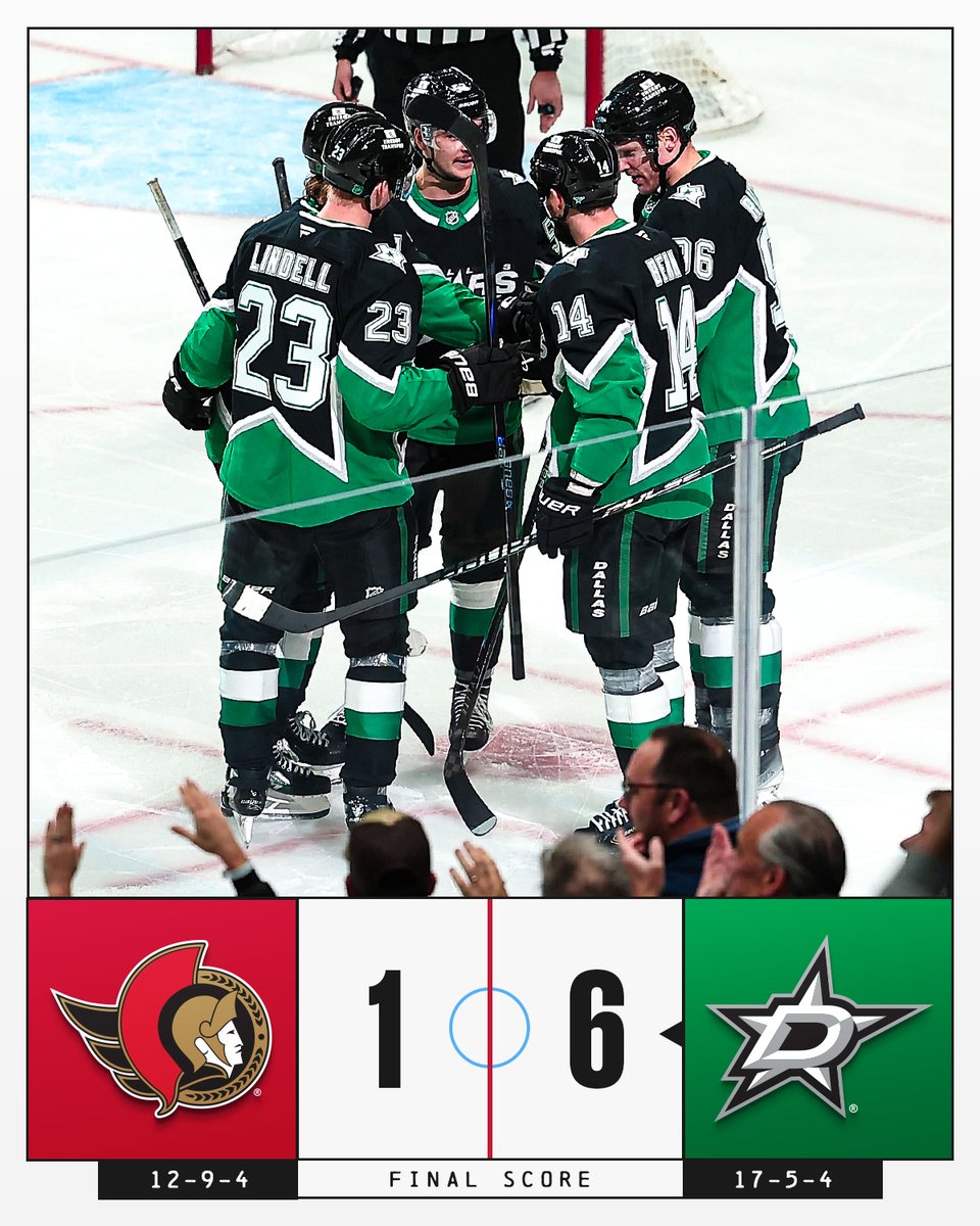 The <a href="/DallasStars/">Dallas Stars</a> put up six for the win! 🌟