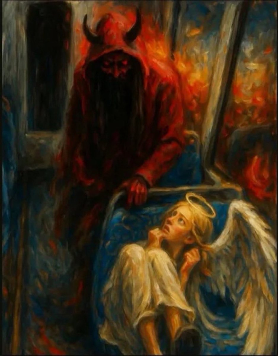 johnrich's tweet image. If you could see in the spirit, this is what it would’ve looked like on the bus when that sweet girl was murdered. Good vs Evil. Don’t get it twisted. We’re fighting an army of demons. Put on the Armor of God and FIGHT!!