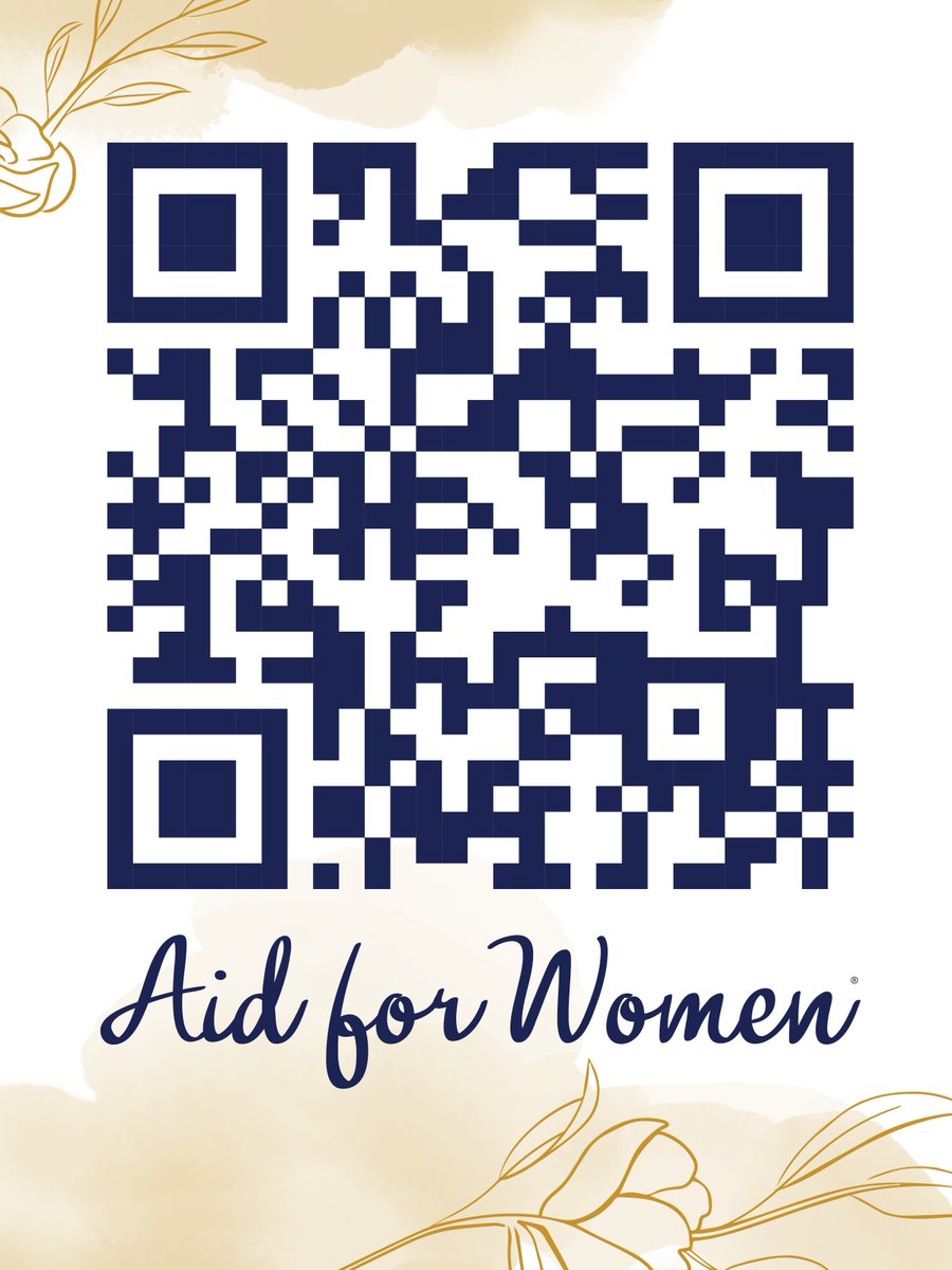 Please remember Aid for Women on Giving Tuesday! Scan the QR code to join in our life-saving mission. Our dedicated staff members help expectant mothers through challenging times, as they plan for the future. Every expectant mom deserves support, and every unborn child wants to