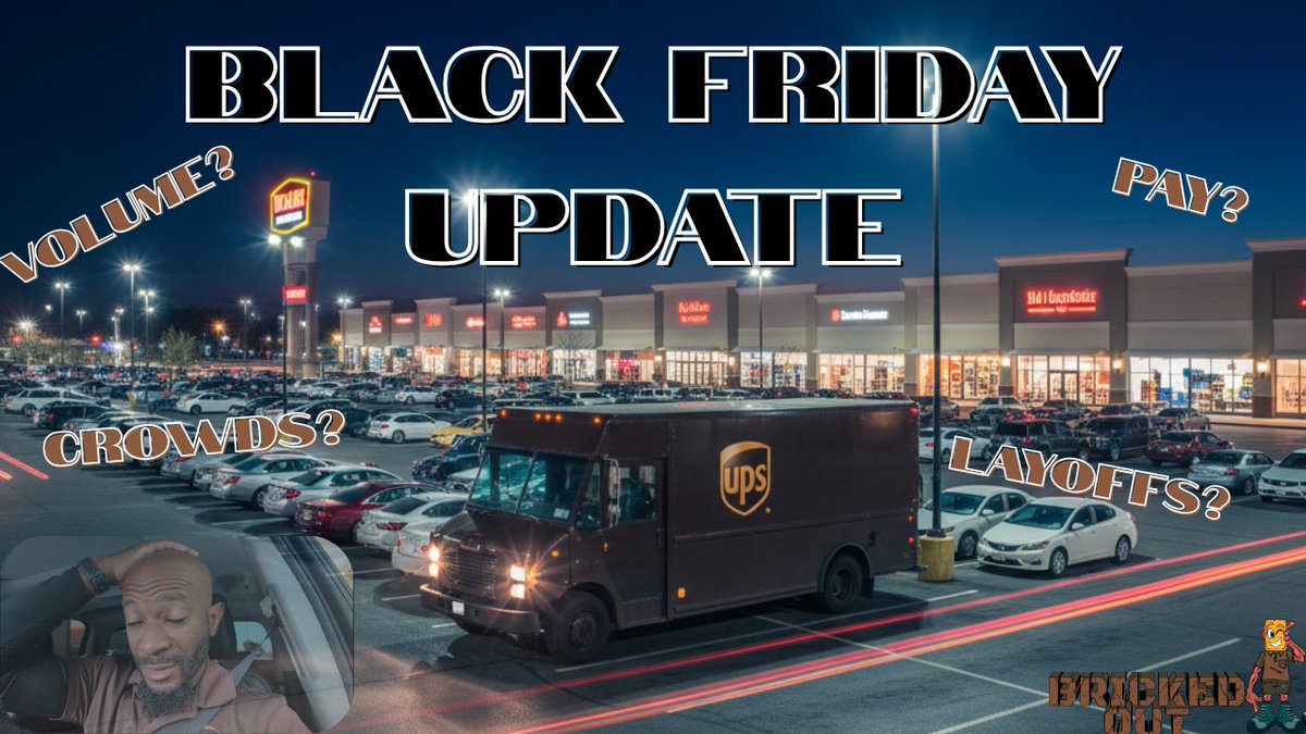 BrickedOutMedia's tweet photo. Do UPS Employees Get Paid Extra on Black Friday? https://t.co/heHjIhz7My via @YouTube https://t.co/zbG87M7iZ5