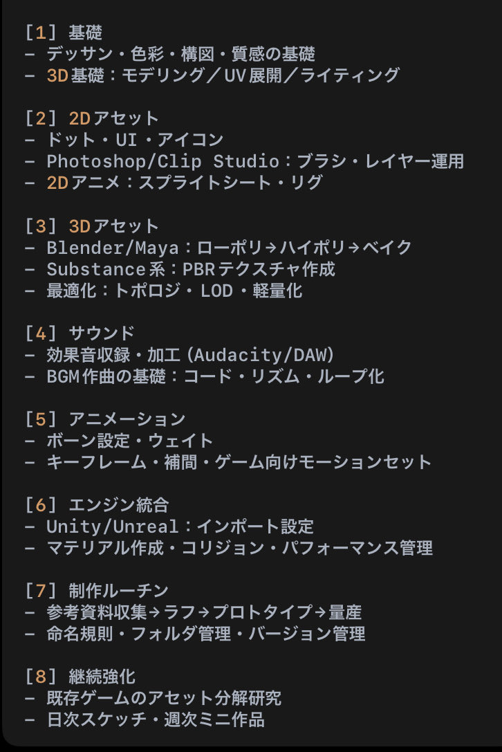 izag82161's tweet image. Assetology アセットロジー 

アセット制作は単発じゃなくてプロジェクトすべてを貫く資産管理の仕事だからAIがパーツを生成しても「全体を整える力」は人間の役割としてしばらく残り続けそう 💬

#GameStudies #pixelart #chiptune