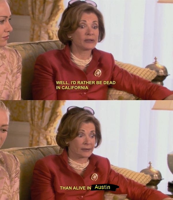 "Pay $2300 for a studio or live in Austin Texas?"