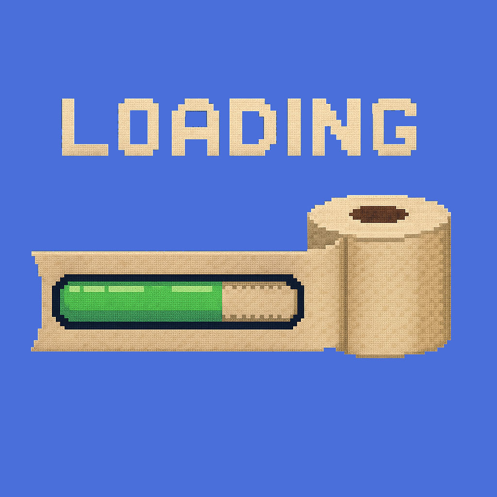 ToiletTreasury's tweet photo. Other games: 4K cinematics, ray tracing, explosions...

Toilet Tapper: a toilet paper roll slowly turning green.

This is going to be peak gaming.
You simply wouldn’t understand. 🎮🚽 https://t.co/qs5w9J0sRI