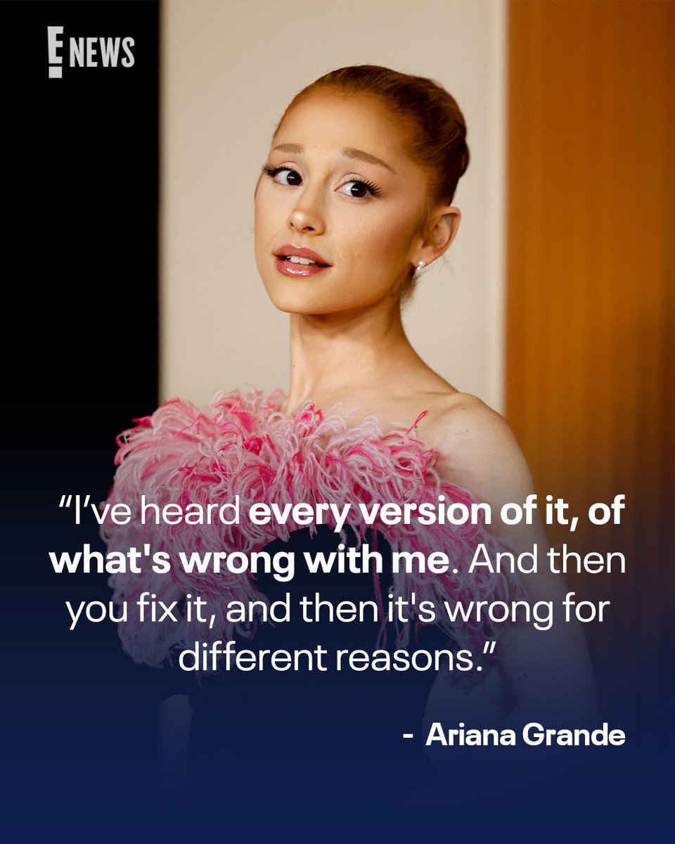 enews's tweet photo. Ariana Grande issued a “loving reminder” to her critics regarding judgment she’s faced about her appearance. https://t.co/pxJKD80NMa https://t.co/40s9l7lMAB