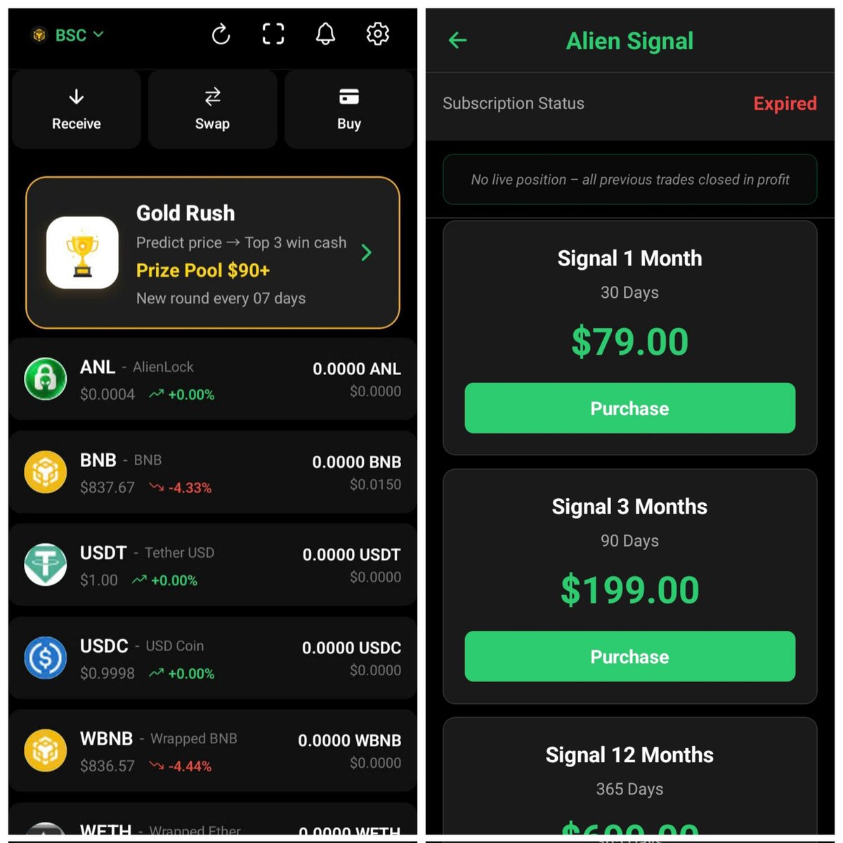 AlienT_Truth's tweet photo. π Market moves fast β are you ready?
Alien Signal is here to help you make sense of volatility.
Get the most reliable insights and track key market trends β all in one place.
π² Check out AlienWallet and our Signal Plans to start your journey today!
#Signals #AlienWallet https://t.co/nLvlsFR0rk