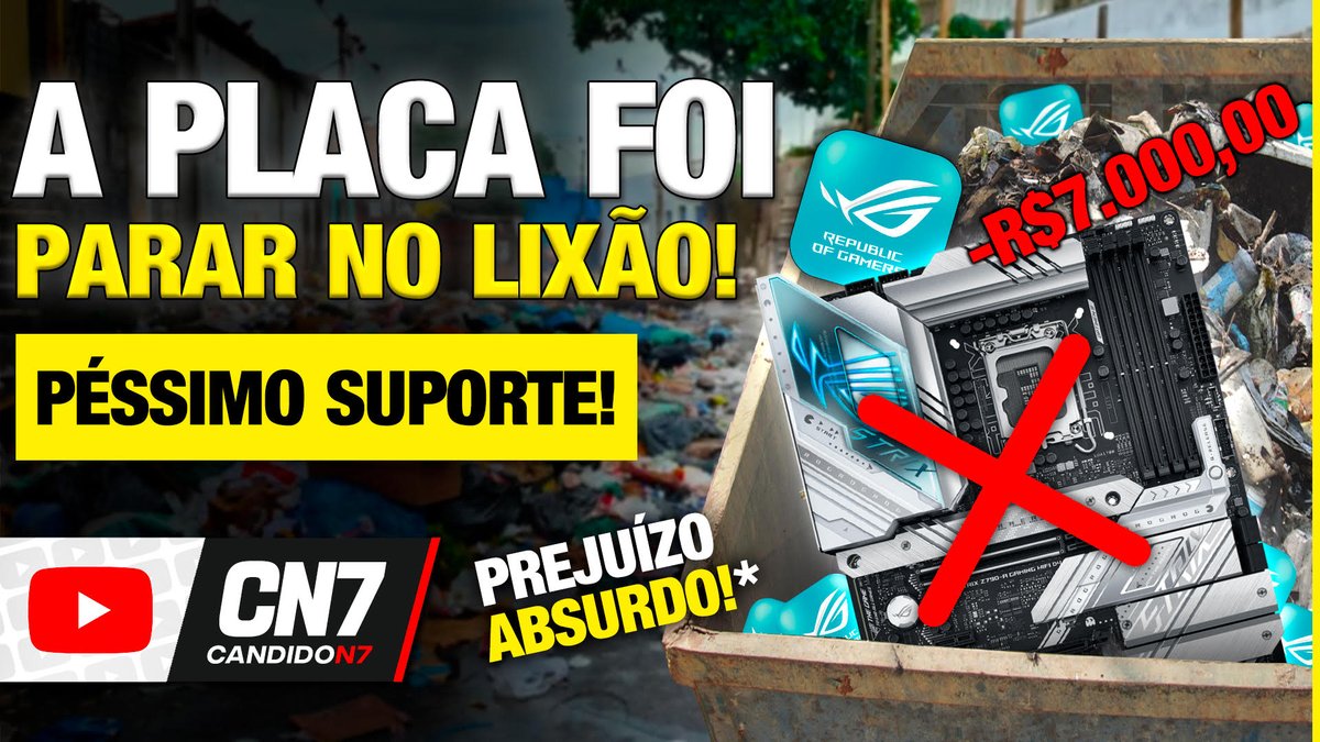 candido_n7's tweet photo. Começando a semana com vídeo polêmico.
Esse vídeo é uma celebração a tudo o que a ASUS me fez.
https://t.co/M6Ub6zKDS3 https://t.co/VAQBs1oRL9