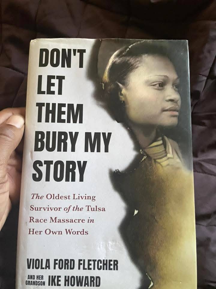 May Allah be pleased with this beautiful soul. Those who survived the Tulsa Massace that were denied Justice by the U.S. courts, will be given justice by The God of justice. And his justice will exact a very significant price.
