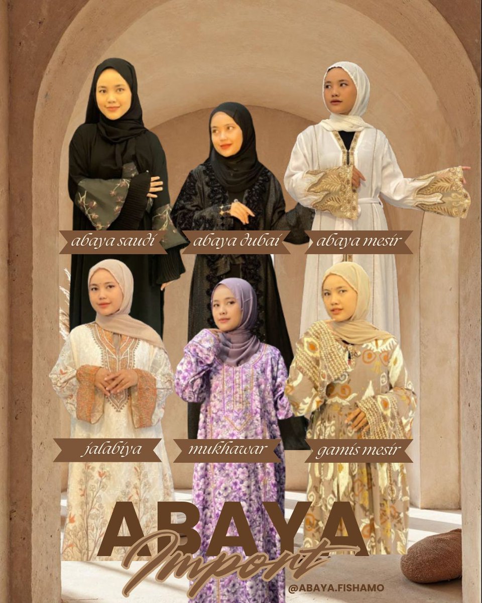 shxxvc's tweet photo. Bismillah, bagi yang cari outfit buat Ramadhan 2026 bisa banget cek cek profil aku yaa, insyaallah aku share abaya, mukhawar, jalabiya, gamis !mp0rt &amp; lokal yang cantik cantik 😍 Kalian bisa juga bisa klik https://t.co/klcUPzGL2P disini biar bisa langsung liat koleksi aku ✨️ https://t.co/Hrw8Lz4zGe