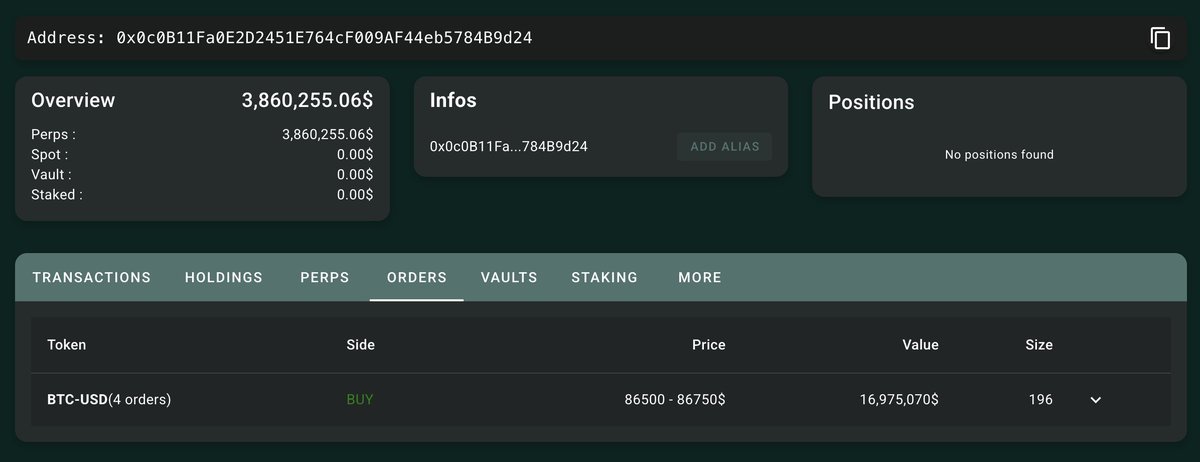 Additional view of order details for BTC longs on Hyperliquid