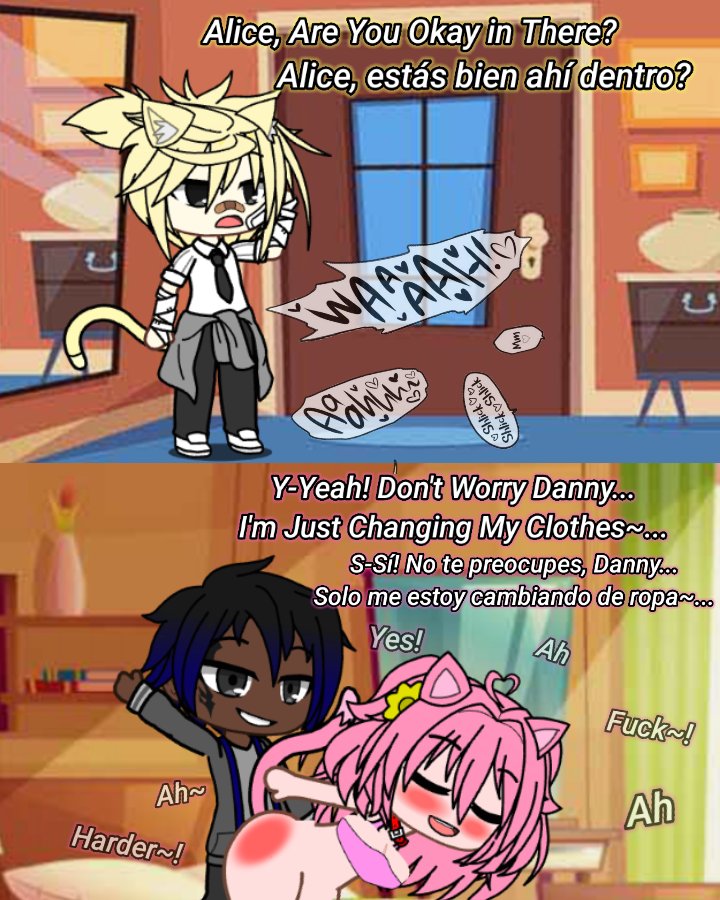 Another Request Done, Original Characters Made By <a href="/Wulf3acconut/">Femboy wulf</a> , The Bad Kitty is Taking Another Guy's Milk I Suppose }:)