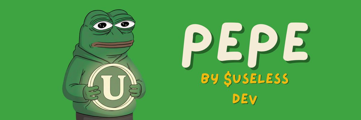 DEX IS PAID!!!

$Pepe by the $Useless dev.

Doesn't get much better then this.