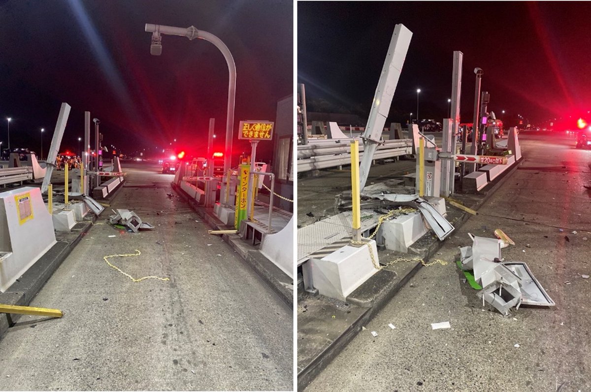 【E6 常磐道 上り線 三郷本線料金所のご利用について】 
11/30の事故より、ETCレーン右側２レーンのうち、１レーンが運用休止中⛔️です。復旧には時間を要す見込みのため、当面の間は、左側レーン及び中央側レーンをご利用いただき、混雑の緩和にご協力をお願います👷
e-nexco.co.jp/cms_assets/eme…