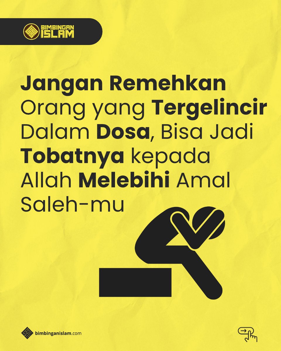 Setiap manusia pasti pernah salah. Bedanya, ada yang merasa cukup dengan amalnya, ada pula yang jatuh dalam dosa lalu kembali kepada Allah dengan tobat yang tulus.

Selengkapnya dapat disimak di: 
instagram.com/p/DRs_fisEzeg/…