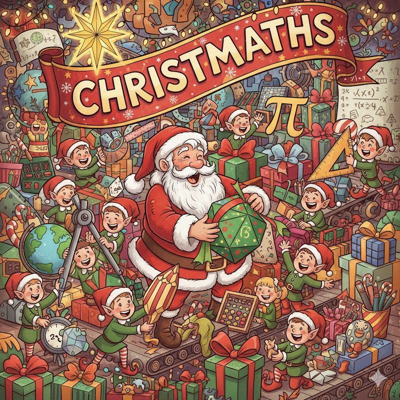 Transum's tweet photo. The ChristMaths edition of the Transum Newsletter and Podcast can be found here: https://t.co/boruvYJIMQ

🎄 ChristMaths Resources
🎄 Elf Packing Puzzle
🎄 Modulo Maths
🎄 Treasure Hunt
🎄 Snow Angles
🎄 Festive Joke

Let me know if you can solve the puzzle.

#Xmaths #mathschat https://t.co/xt1aApBScf