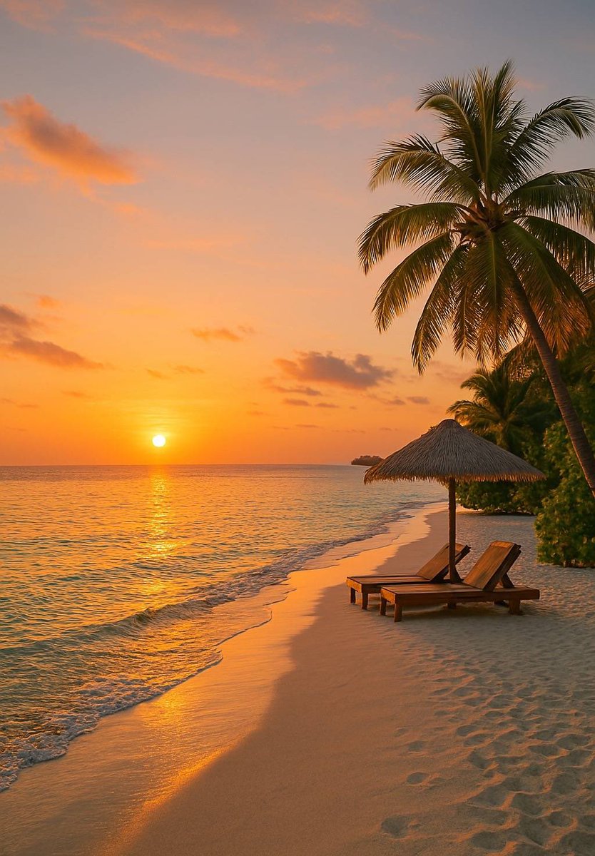 aestheticspost_'s tweet image. Ocean sunset