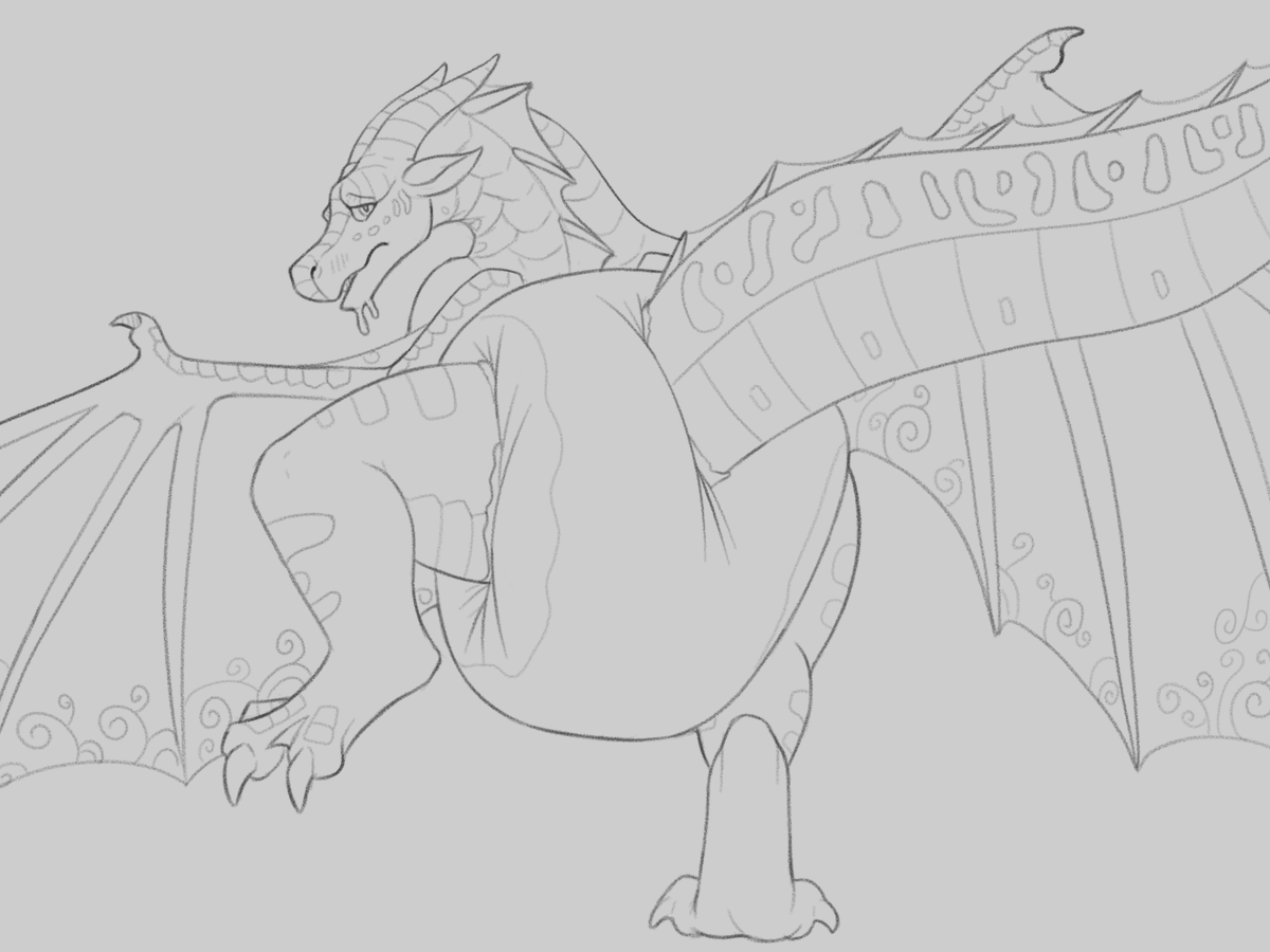 Been in the mood to draw some dragons lately...