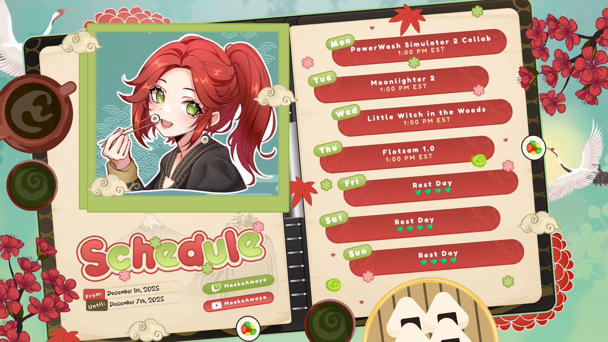 It's been a great week off and I definitely needed it but this week we are back! We have a PowerWash Simulator 2 Collab with <a href="/YamiShirokamiVT/">Yami Shirokami⚡🐉| Isekai Wyvern VTuber</a>, Moonlighter 2 early access, more Little Witch in the Woods, and Flotsam 1.0! Should be a fun week back. <3