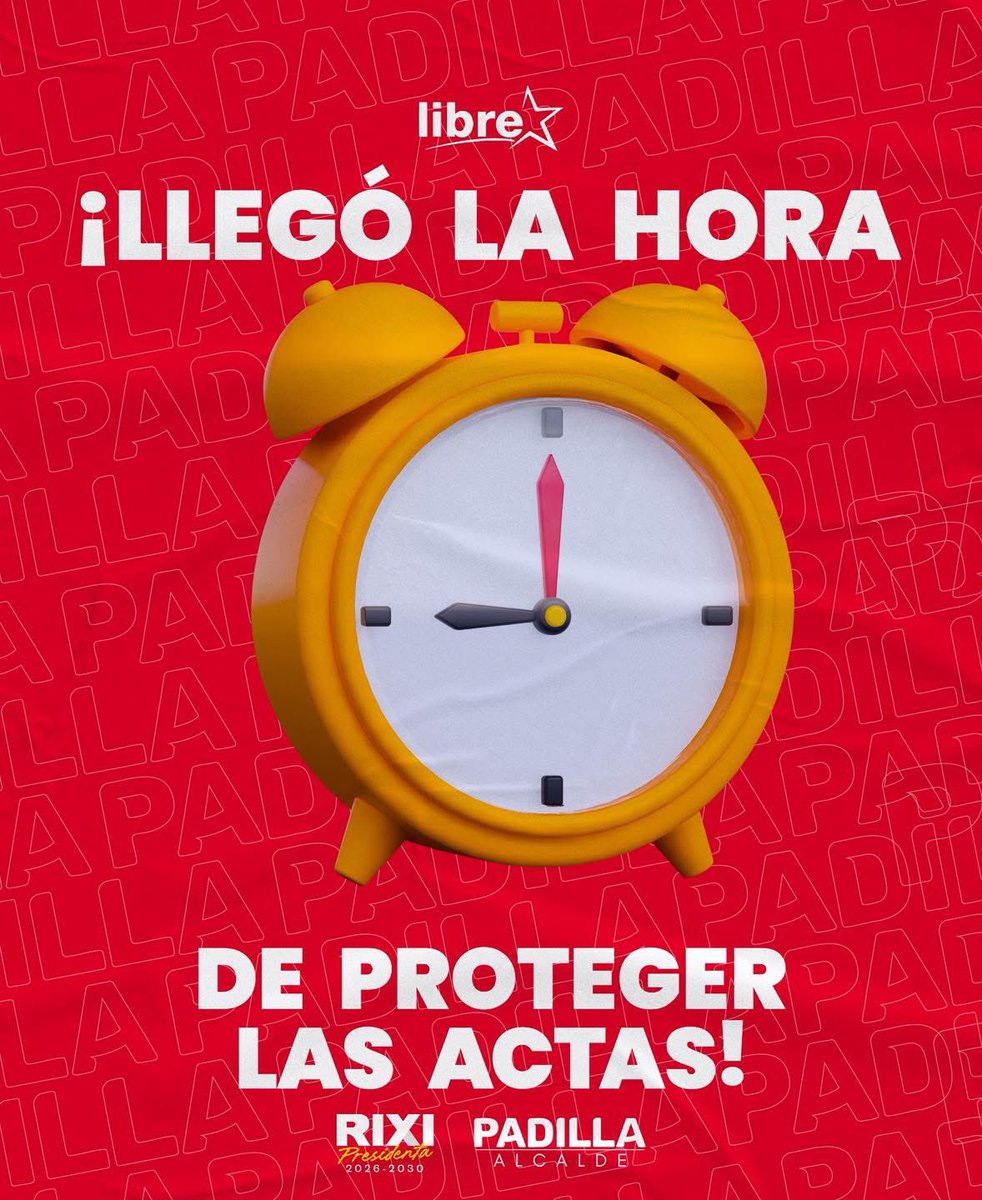 Un llamado a toda nuestra militancia: mantengámonos pendientes y vigilantes de cada urna. 🗳️

La defensa del voto es hasta el final. ¡Defandamos nuestro voto y resguardemos nuestras actas! 🇭🇳