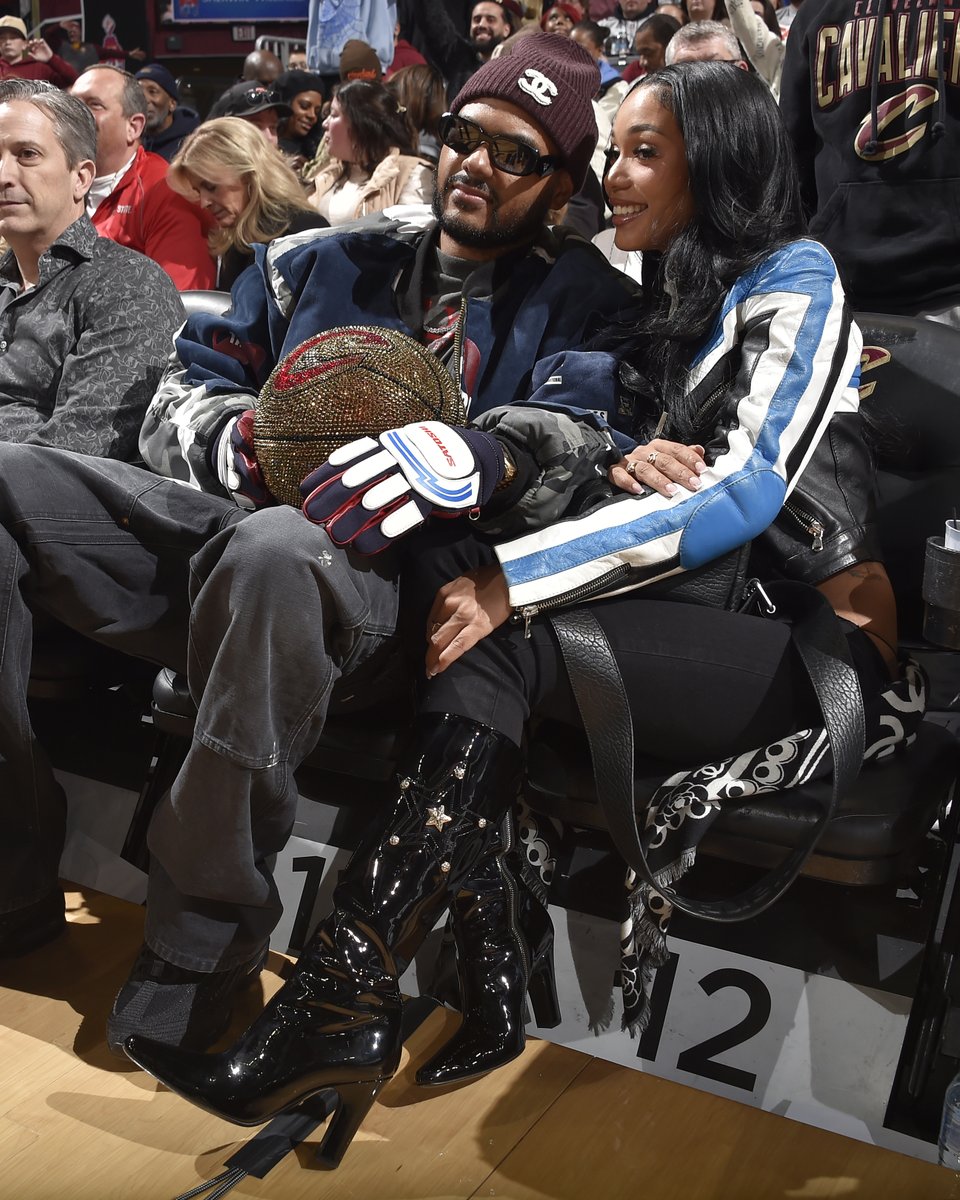 ComplexStyle's tweet image. Justin LaBoy &amp;amp; Coi Leray court side at the Boston Celtics v Cleveland Cavaliers game