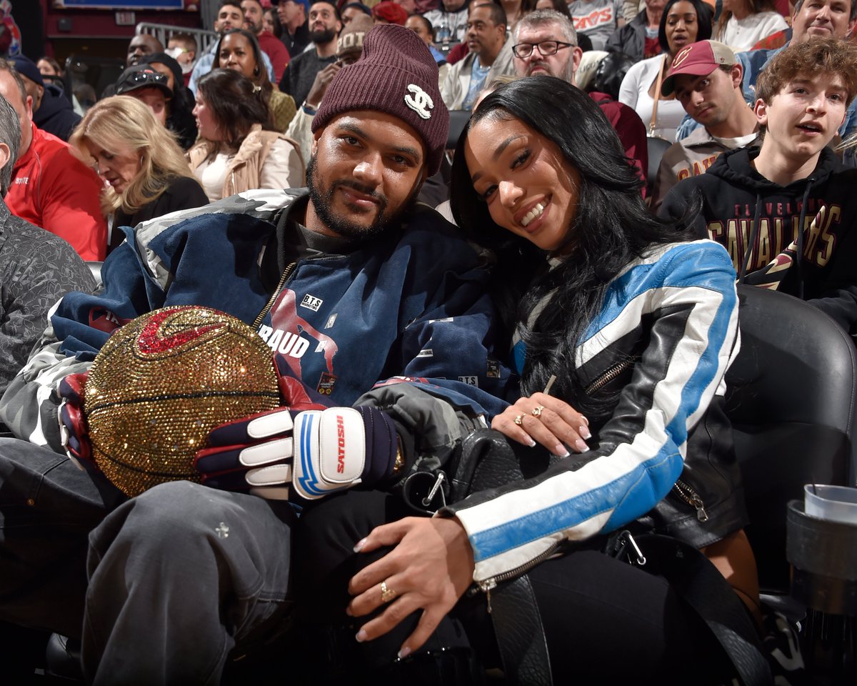 ComplexStyle's tweet image. Justin LaBoy &amp;amp; Coi Leray court side at the Boston Celtics v Cleveland Cavaliers game