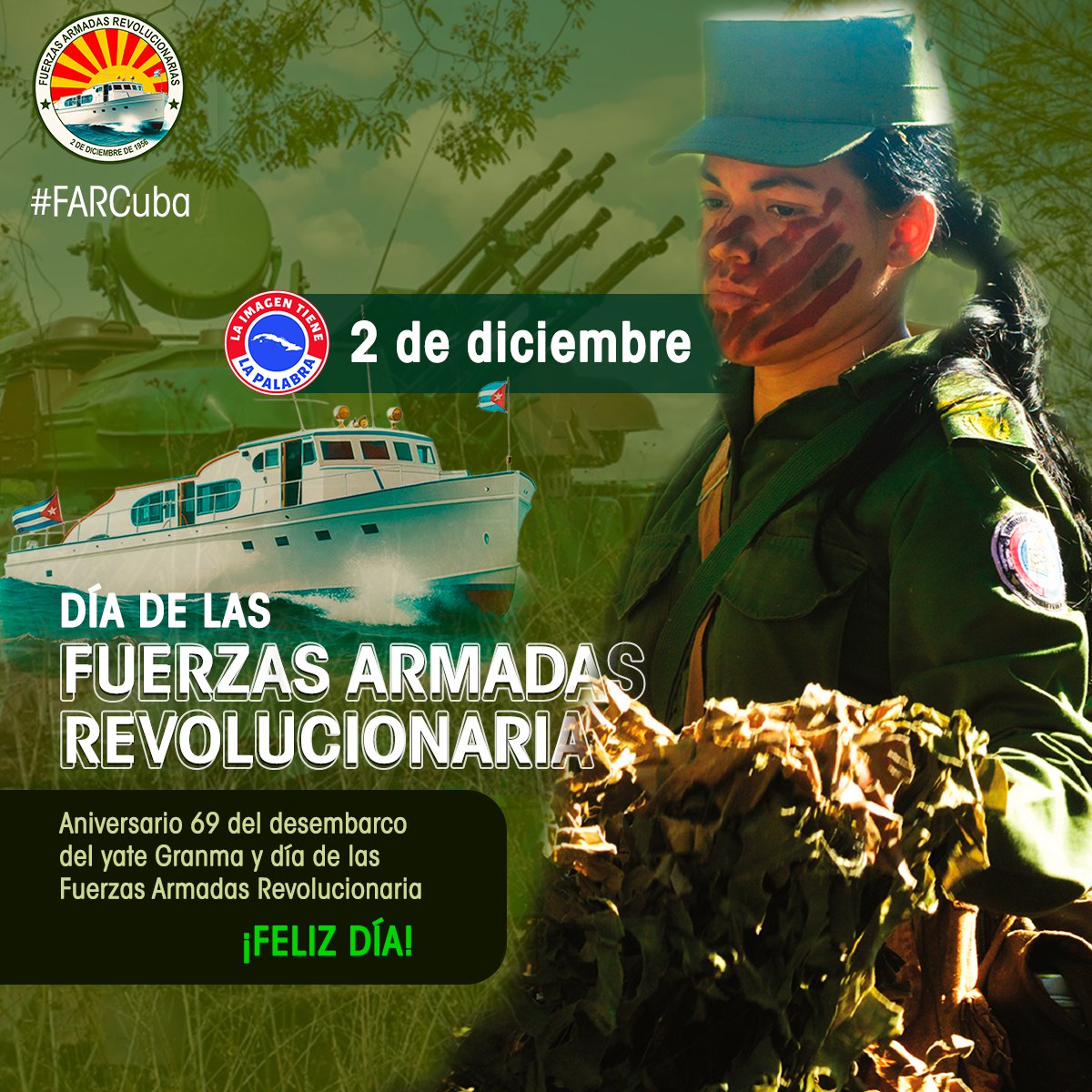 Muchas felicidades para los aguerridos combatientes de las #FARCuba