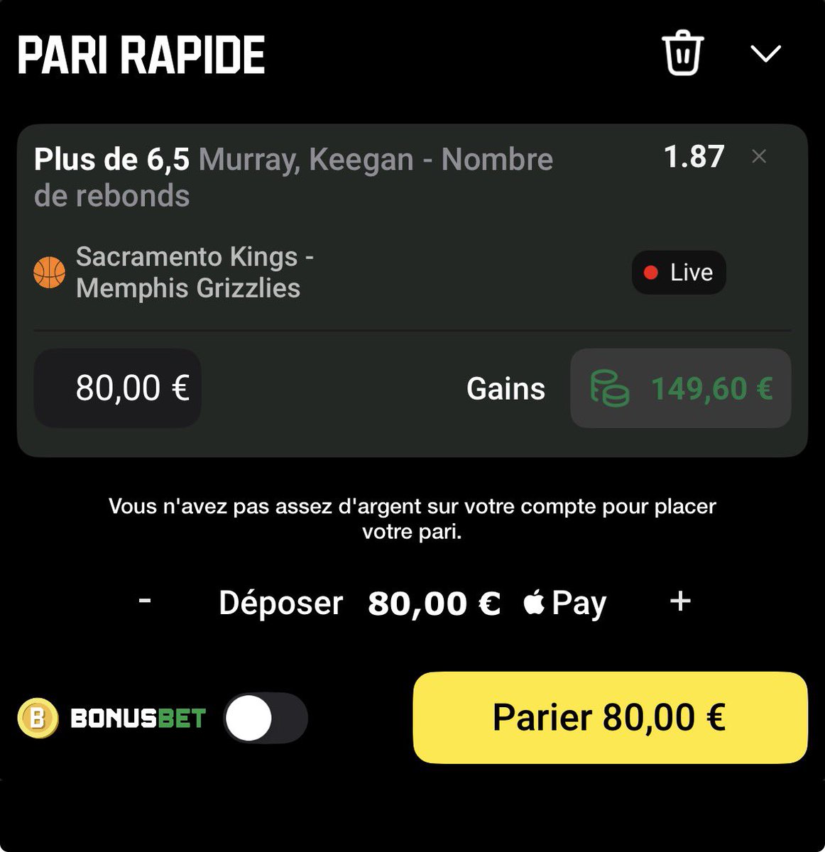 Ça ce tente en live