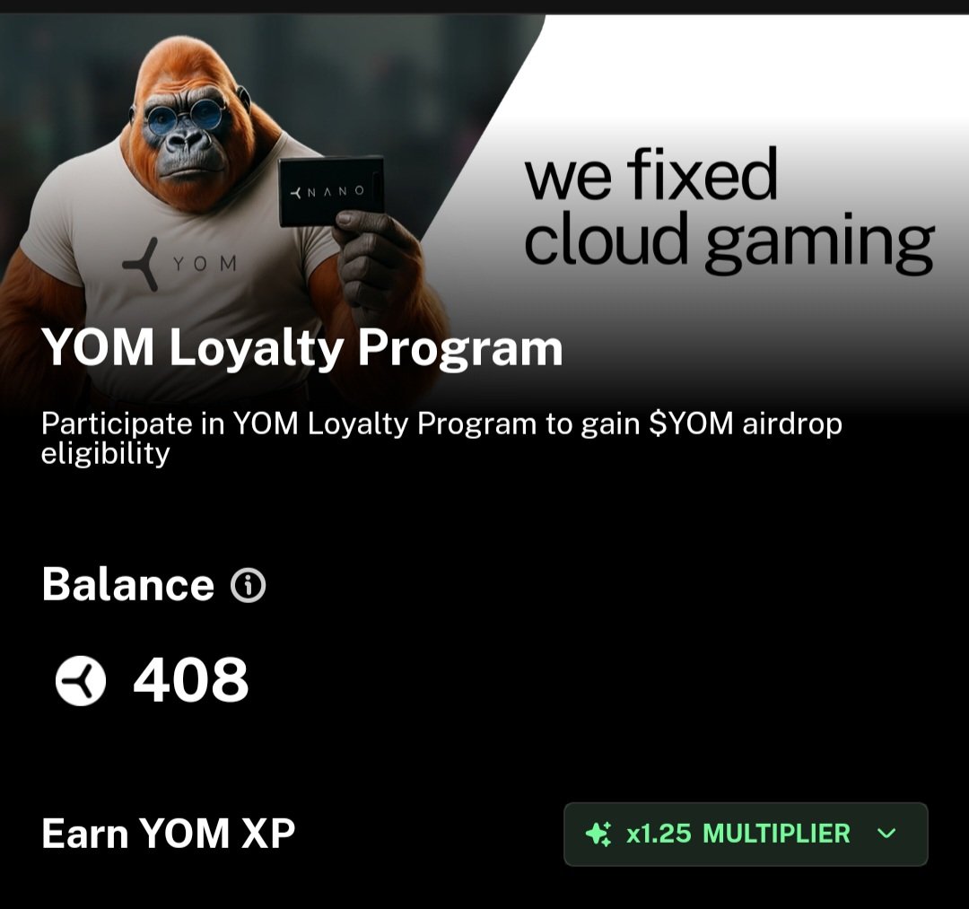 Froggy_i9's tweet photo. @YOM_Official $YOM
Keep pushing daily check in ✅ https://t.co/rEsPzjjlhM