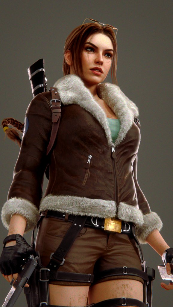 MrDeskj's tweet image. Spent the day improving all the maps and shaders and remodeling some parts with the experience gained in the last months.
This was a test render to test the new face shader but I really liked the result lol