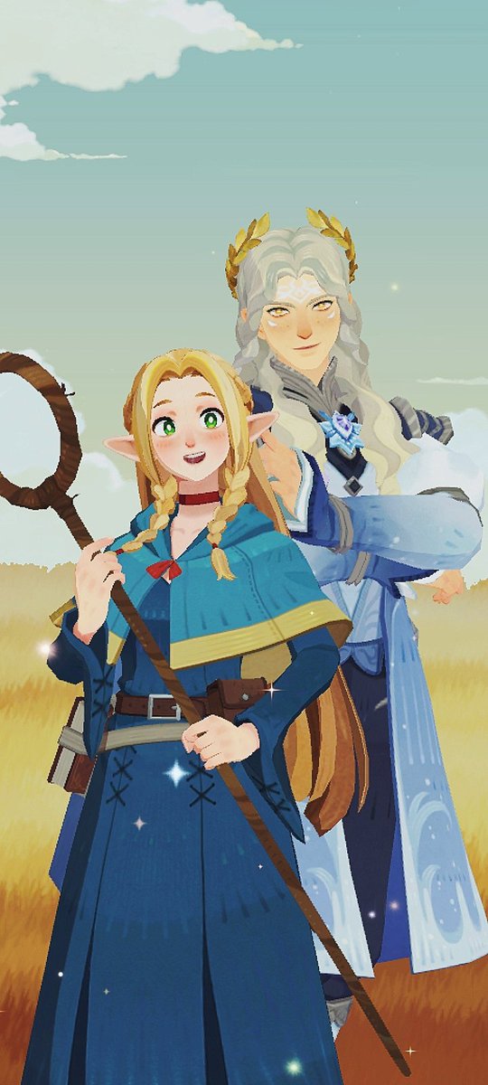 purandika28's tweet image. Liking this collab so far, Magister &amp;amp; Marcille looks good. 
#AFKJourney #afkjdeliciousindungeon #dungeonmeshi