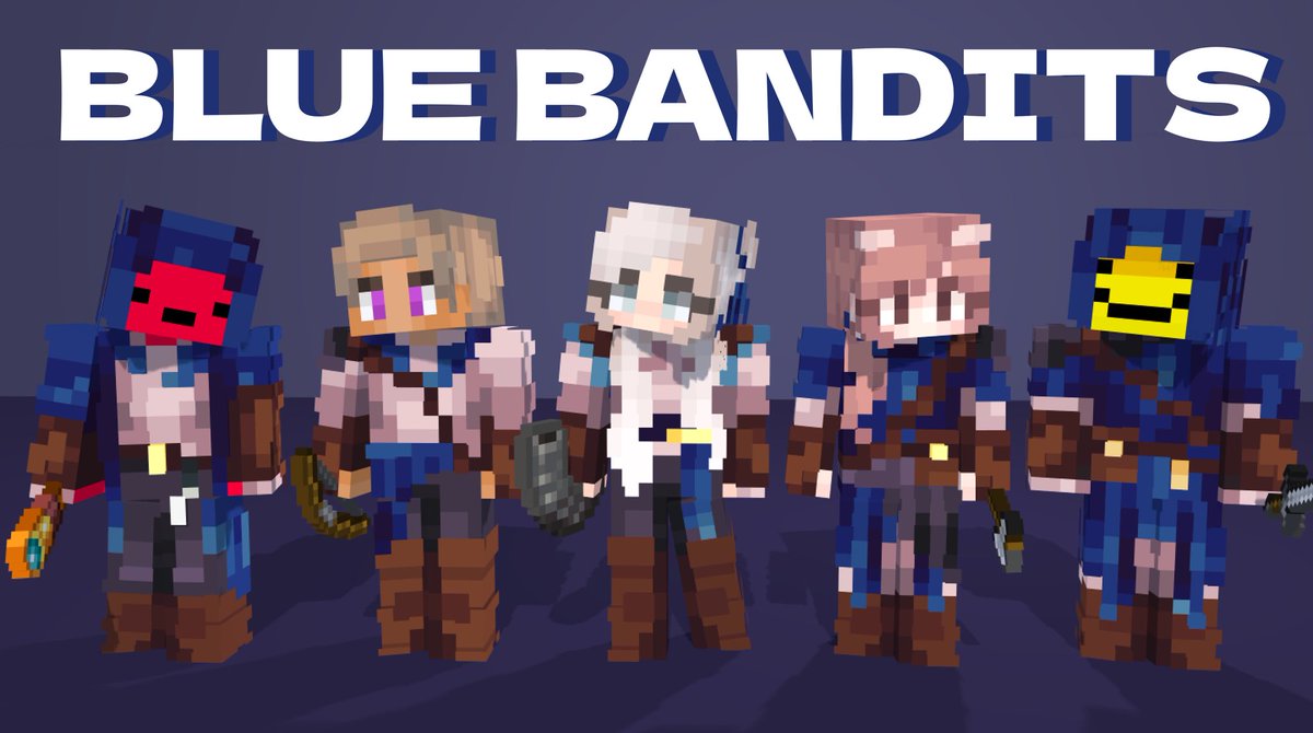 wWemmbu's tweet photo. Blue Bandits team skins!! 💙
Downloads in replies vv
#BlockWars #PrinceZamFanart #TinaKittenFanart #PurpledFanart #WolfeeiFanart #JessickyeahFanart https://t.co/qpeGMu80sy