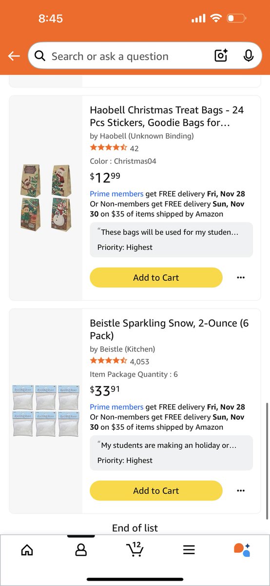 ⭐️Happy Sunday!⭐️

I’m wanting to spread some holiday joy in my classroom this season! I’m forever grateful for any support, even a RP! Anything helps! It would mean the 🌎 if I woke up to a sprinkle!💕🎄🎅🏻 #clearthelist 

amazon.com/hz/wishlist/ls…